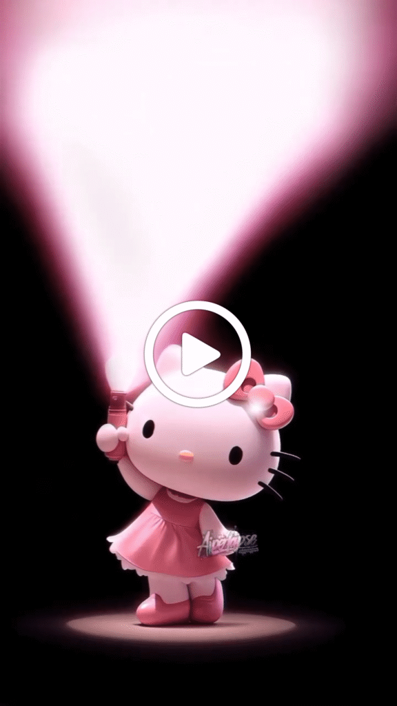 Hello Kitty Live Wallpaper Pink Flashlight Animated Background - Live ...